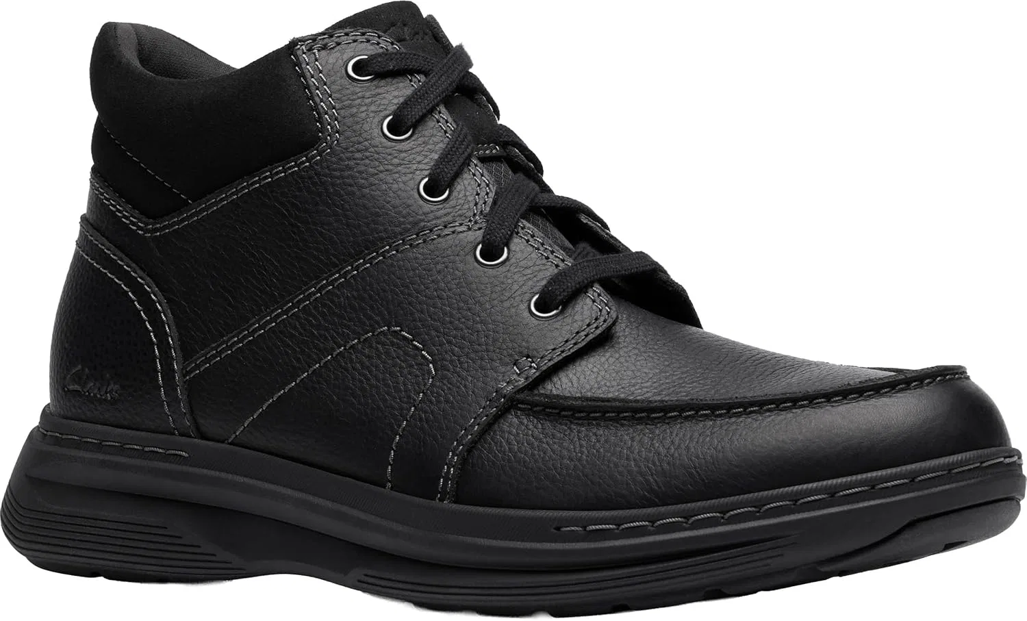 Ботинки Clarks Craftwell средней длины, Black Milled Leather