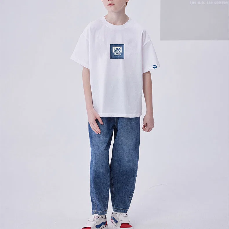 Футболка с круглым вырезом Moderate LEE KIDS, White — фото 4