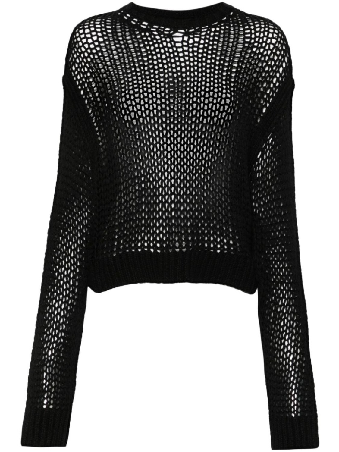 

Rick Owens свитер крупной вязки, черный