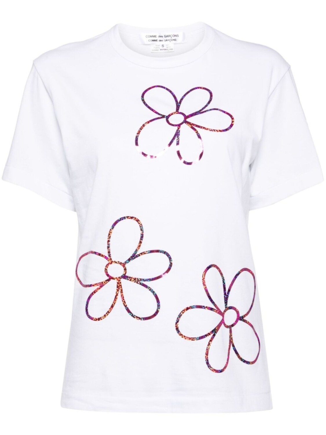 

Comme Des Garçons Comme Des Garçons футболка с цветочным принтом, белый