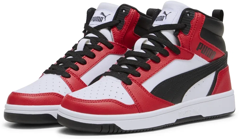 Кроссовки детские Rebound V6 Mid Jr, Puma, белый