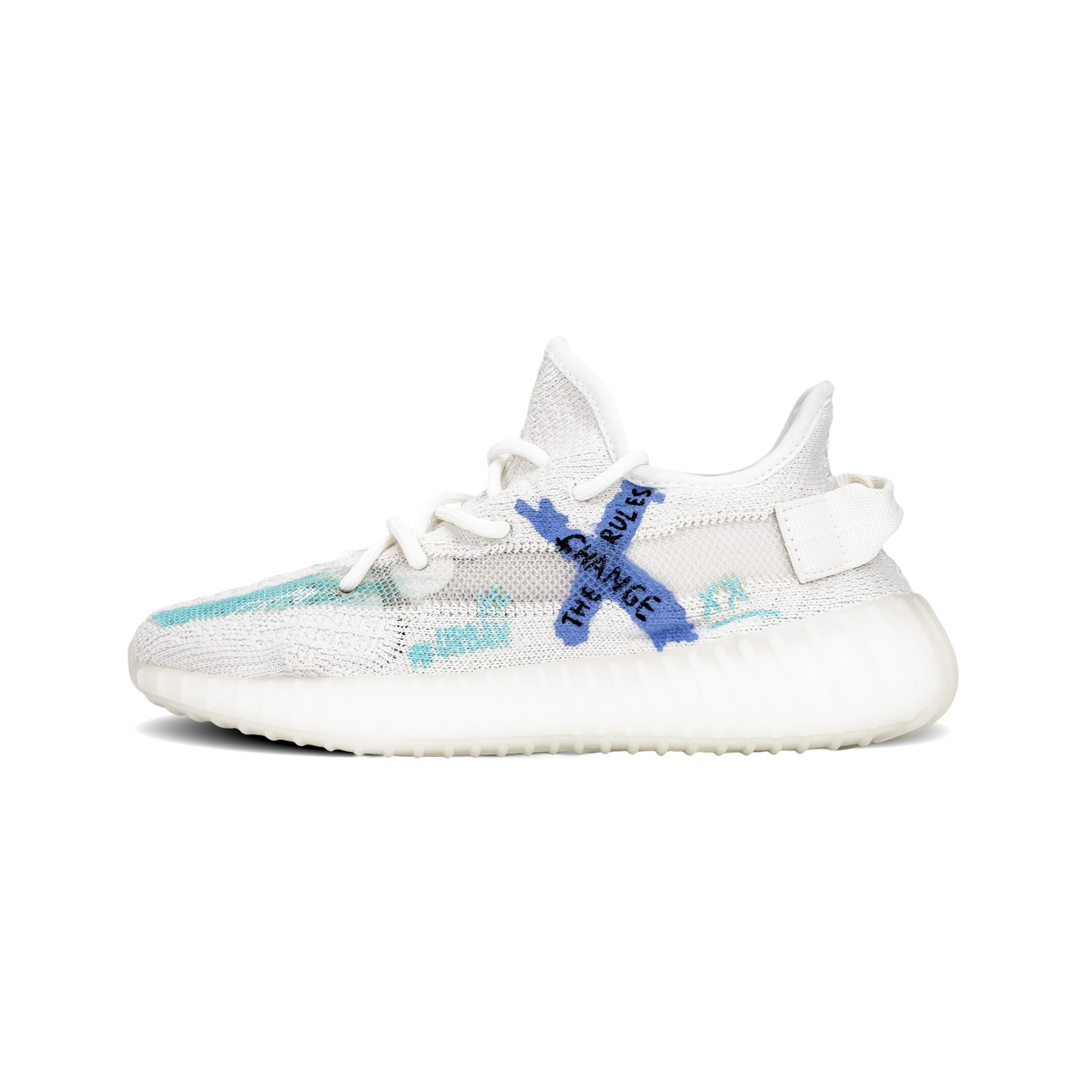 

Изнашивающиеся низкие повседневные кроссовки Yeezy Boost 350 V2 Unisex Adidas Originals, белый