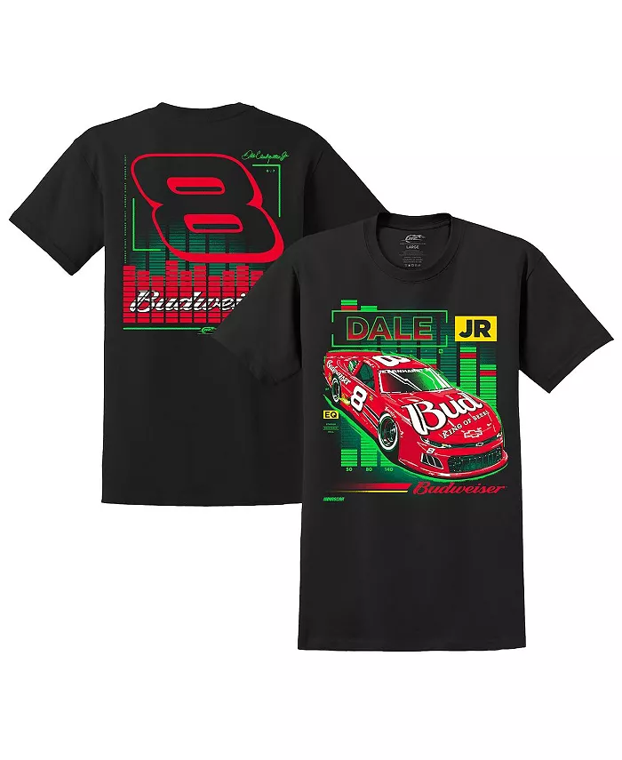 

Мужская черная футболка с автомобилем Budweiser Dale Earnhardt Jr JR Motorsports Official Team Apparel
