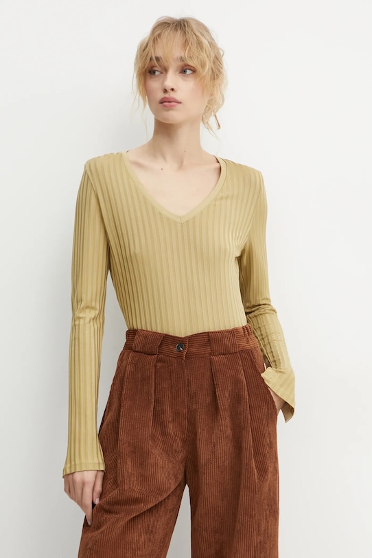 

Лонгслив Boss, зеленый