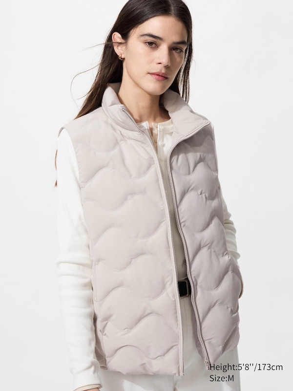 

Бесшовный жилет Puffertech Uniqlo, 02 light grey