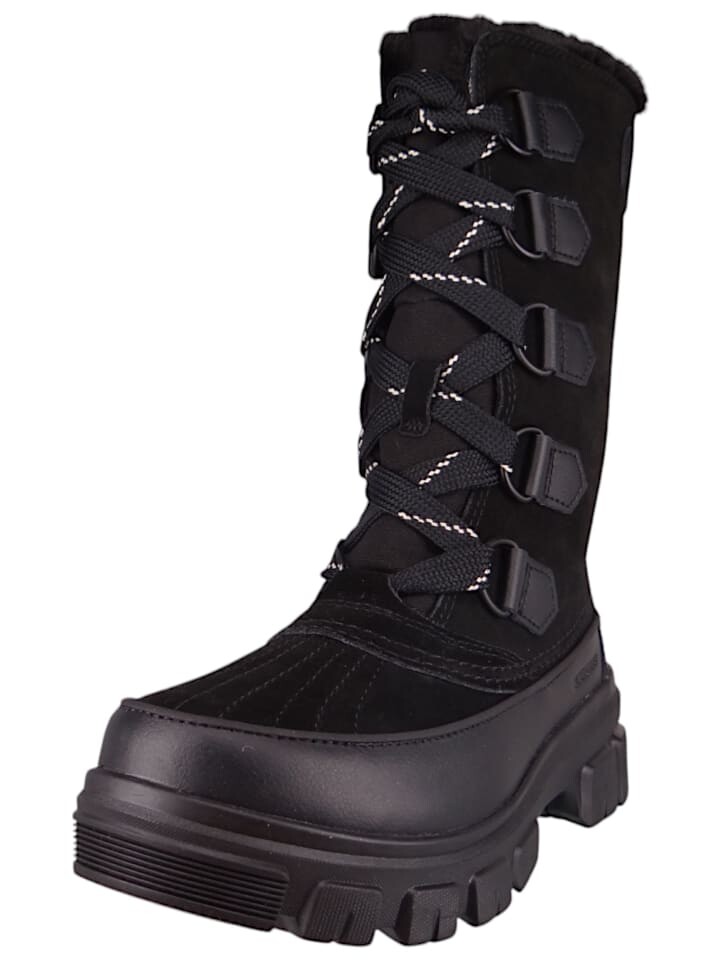 Сапоги женские Sorel Torino V Tall на толстой подошве со шнуровкой, черный — фото 2