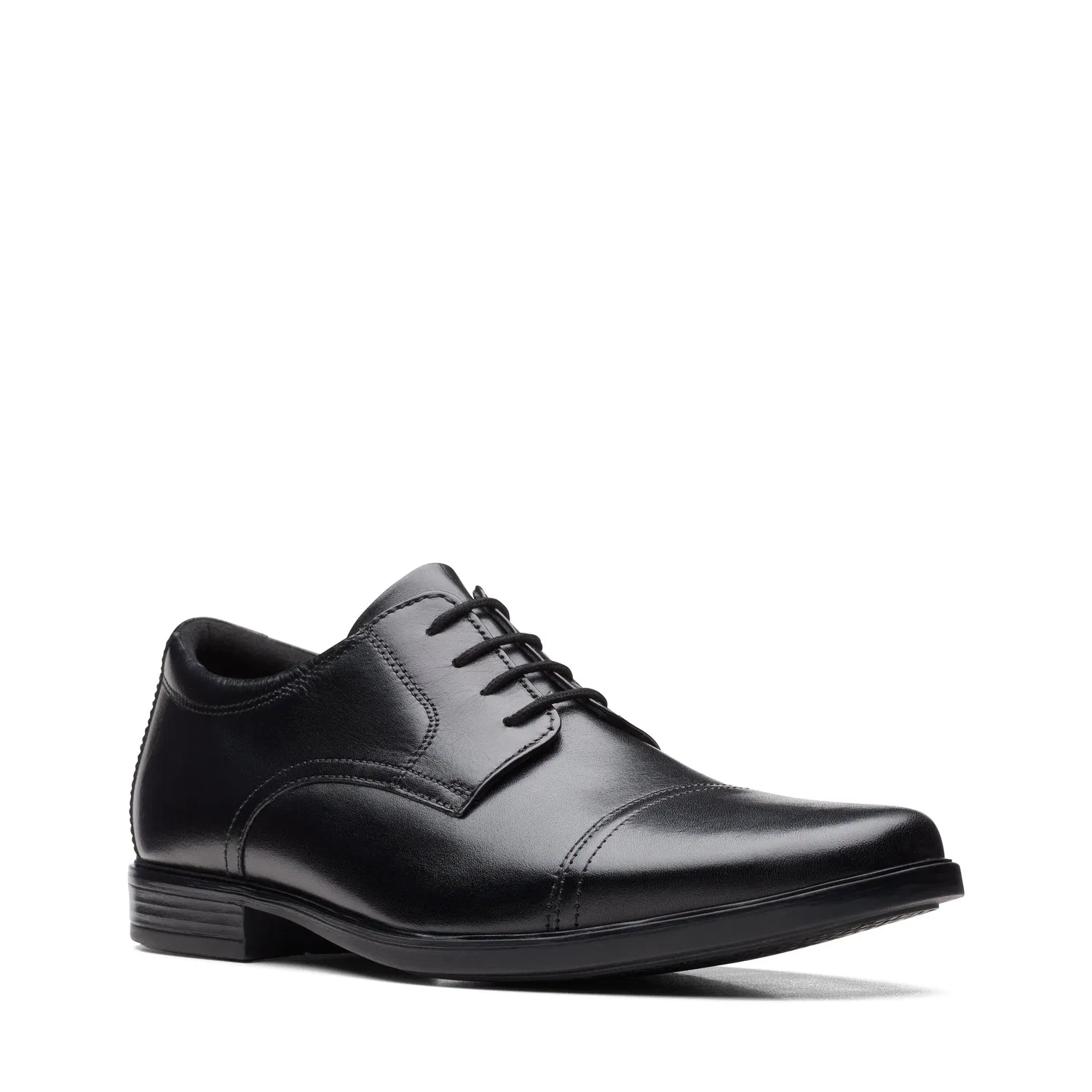 Дерби Howard Cap из черной кожи, Clarks, черный — фото 2