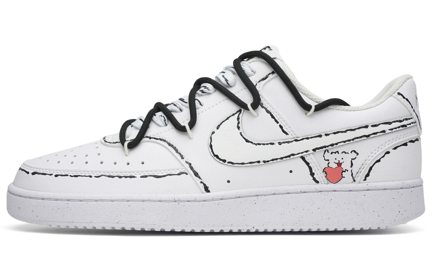 

Кроссовки Nike Court Vision 1, белый/черный