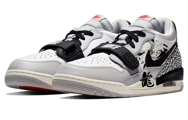 Кроссовки Jordan Legacy 312 Vintage Basketball Shoes Men Low-top Grey/white, серый — фото 2