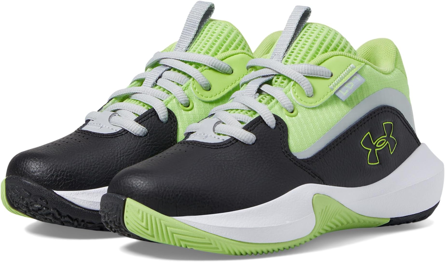 

Кроссовки Under Armour Kids Pre School Lockdown 7, цвет Black/Mod Gray/Morph Green