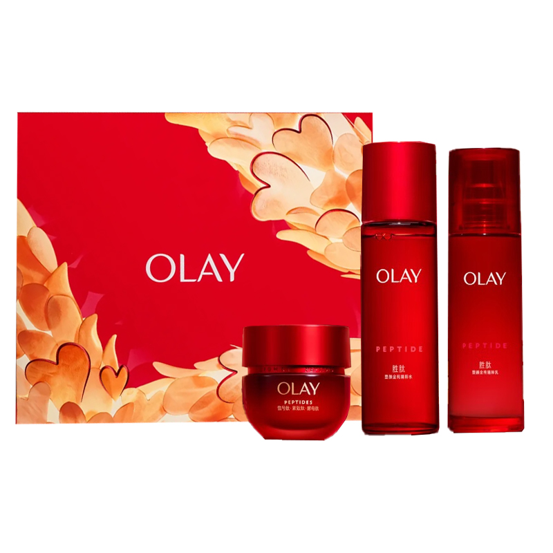 

Olay Набор уходовой косметики Peptide Water Cream для уменьшения морщин, подтяжки, увлажнения и питания 50г+100мл+150мл