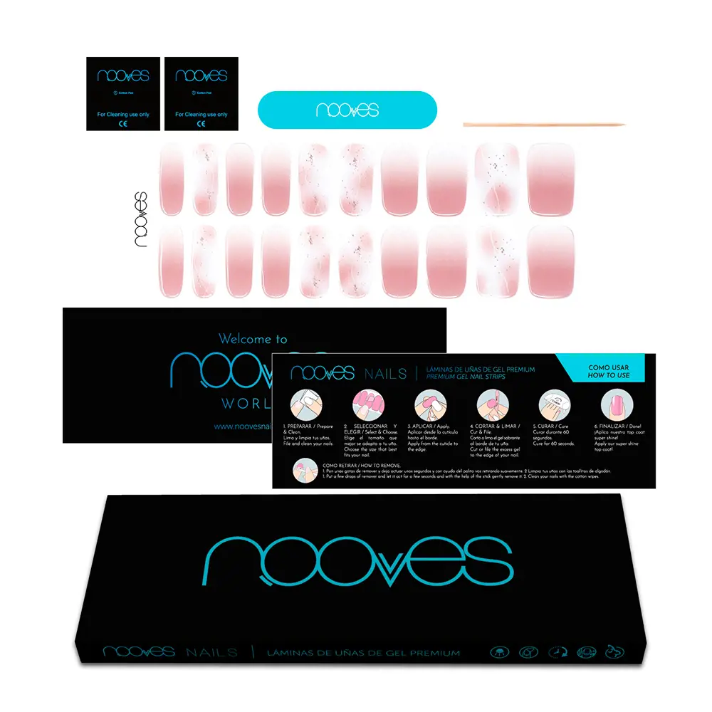 Лак для ногтей Láminas de uñas de gel michelle premium glam #art design Nooves, 20 шт. — фото 2