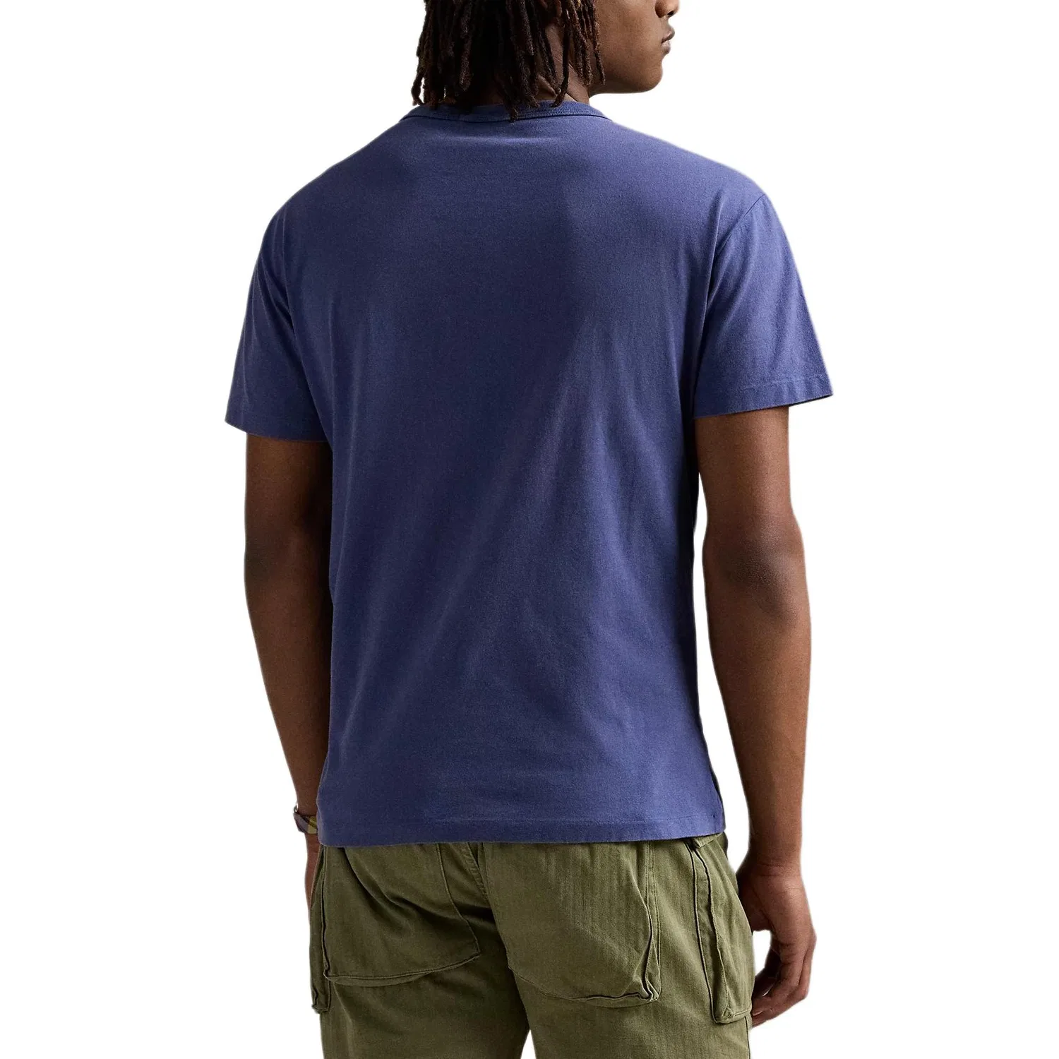 Футболка Madras-logo Polo Ralph Lauren, Marine Blue — фото 4