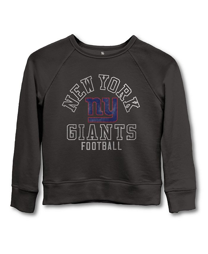 

Флокированная толстовка унисекс NFL New York Giants с принтом реглан - Little Kid, Big Kid Junk Food Clothing, черный