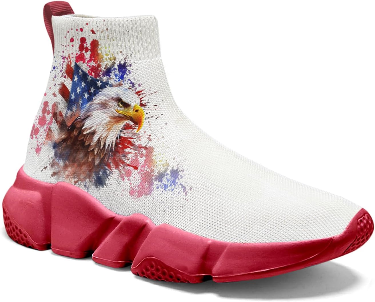 

Мужские кроссовки Hetios с граффити, слипоны для бега, размер плюс 7-15, модель July Fourth, July Fourth 23