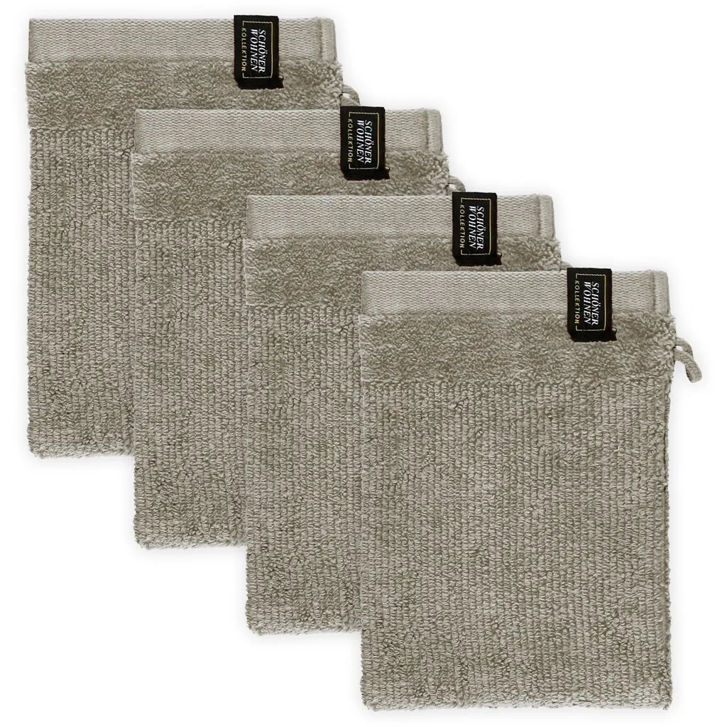 

Мочалка для мытья из коллекции SCHÖNER WOHNEN Sense с бархатной отделкой, нежная для кожи, качество Airtouch, очень мягкая Schöner Wohnen-Kollektion, песочный