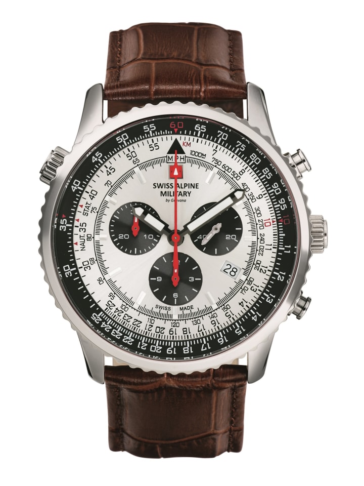 

Swiss Alpine Military by Grovana Мужские аналоговые часы коричневого цвета