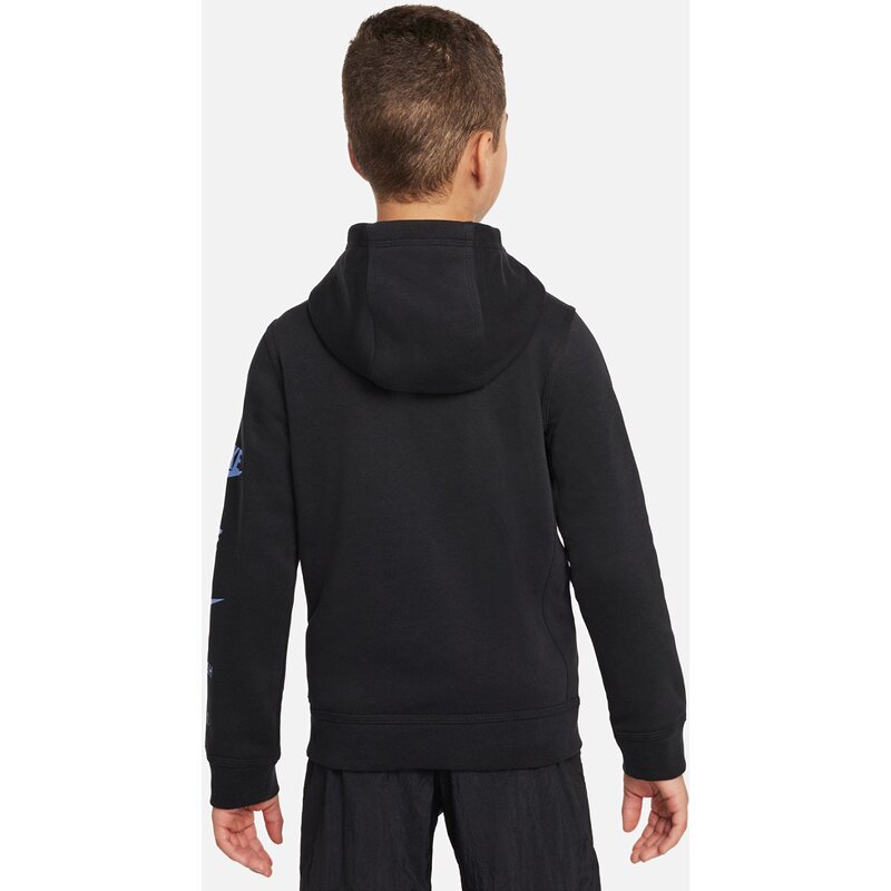 Hooded sweatshirt b nsw si flc po hoodie bb Nike, черный — фото 2