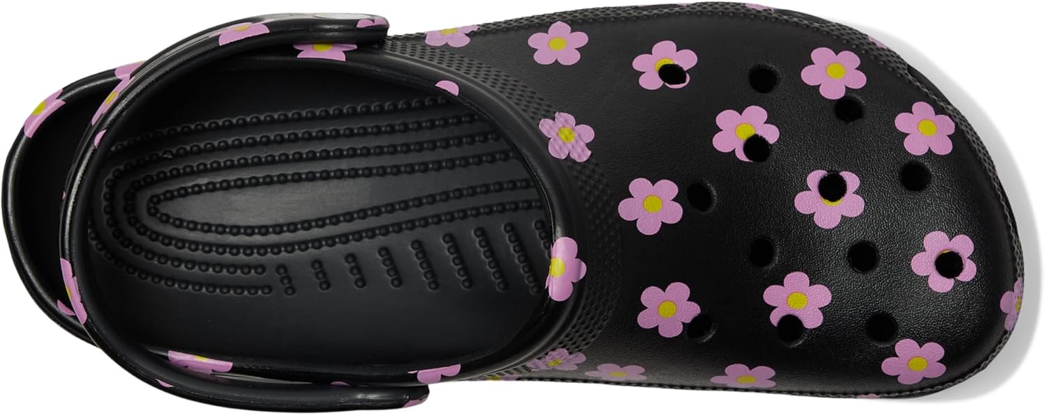 Унисекс сабо Crocs Classic с графическим принтом, черный — фото 2