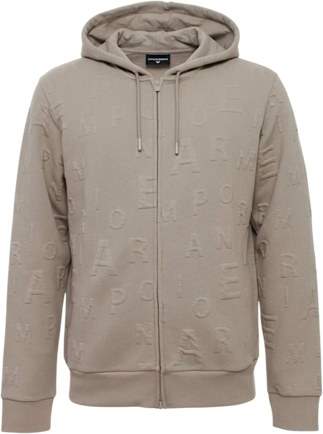 Мужская толстовка Emporio Armani на молнии, Fungi Jacquard