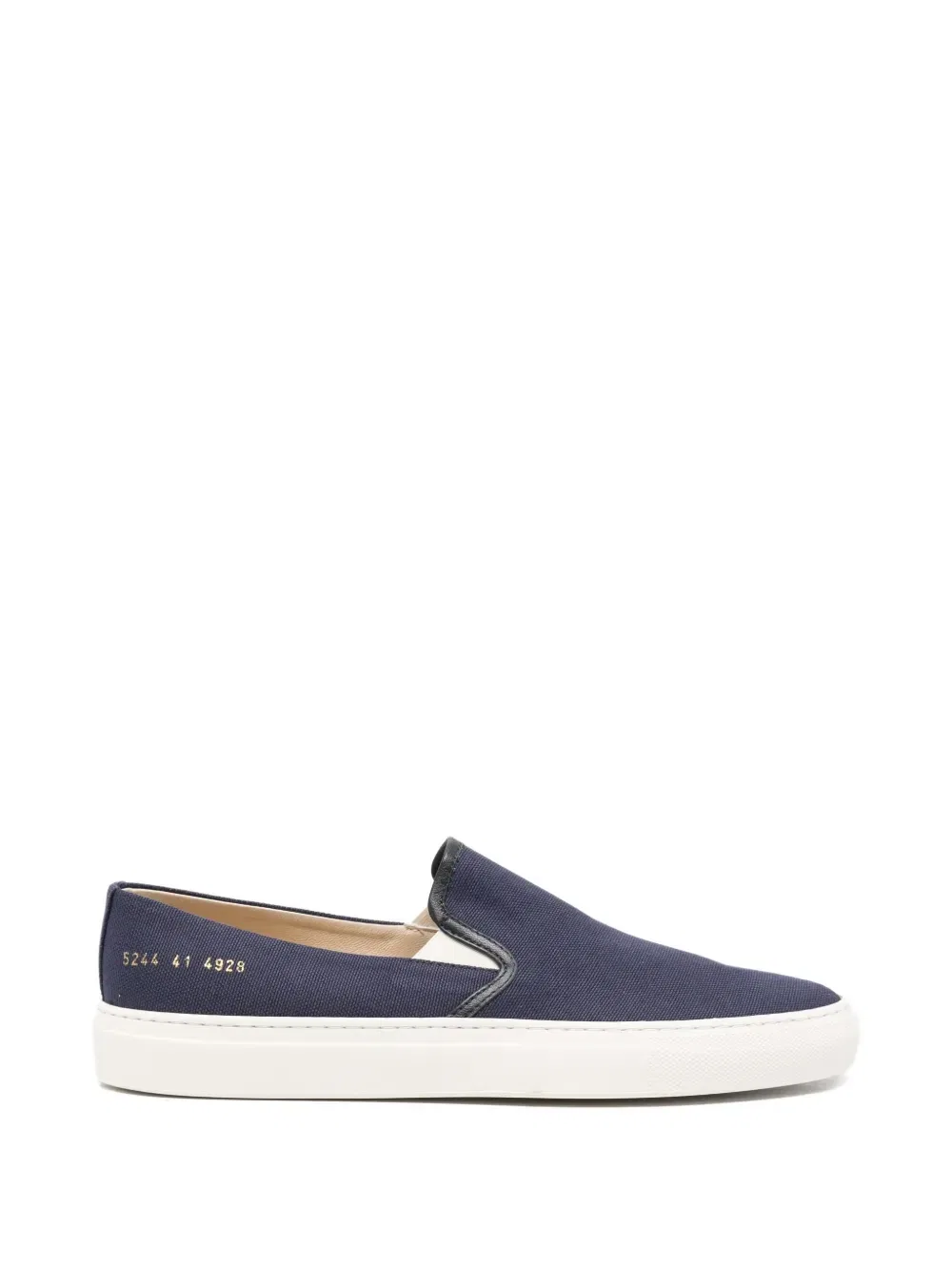 Слипоны с кожаной отделкой Common Projects, синий