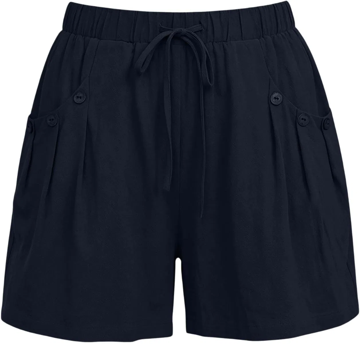 Женские шорты из льна, Navy — фото 4