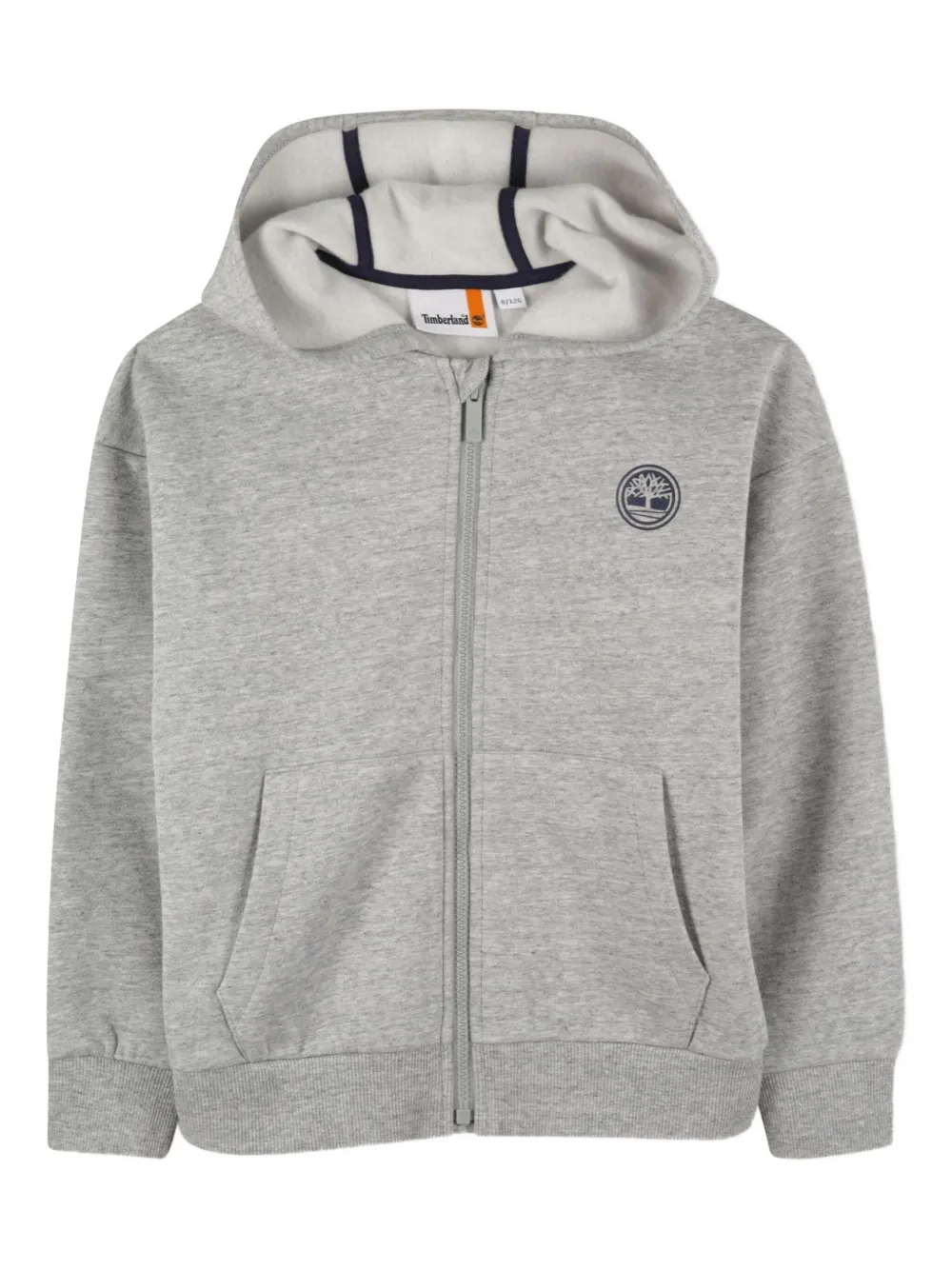 

Толстовка с капюшоном на молнии Timberland Kids, серый