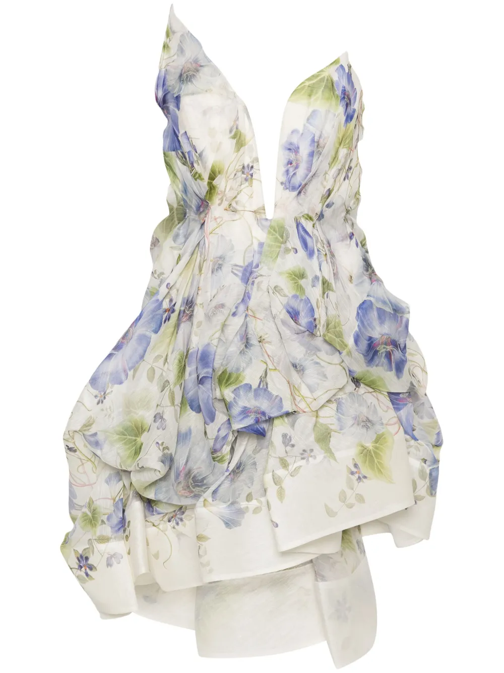 

Платье мини Natura Draped ZIMMERMANN, белый