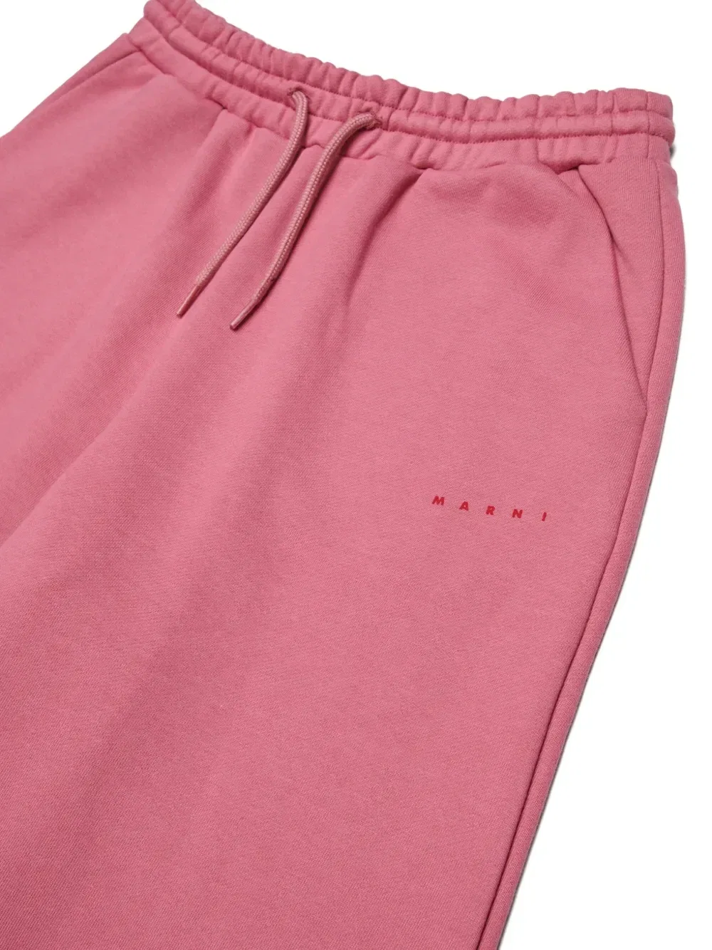 Брюки широкого кроя с логотипом Marni Kids, розовый — фото 3
