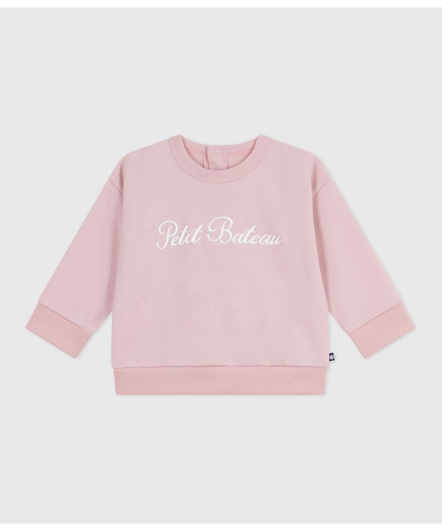 Пуловер из толстовки PETIT BATEAU, Light Pink — фото 3