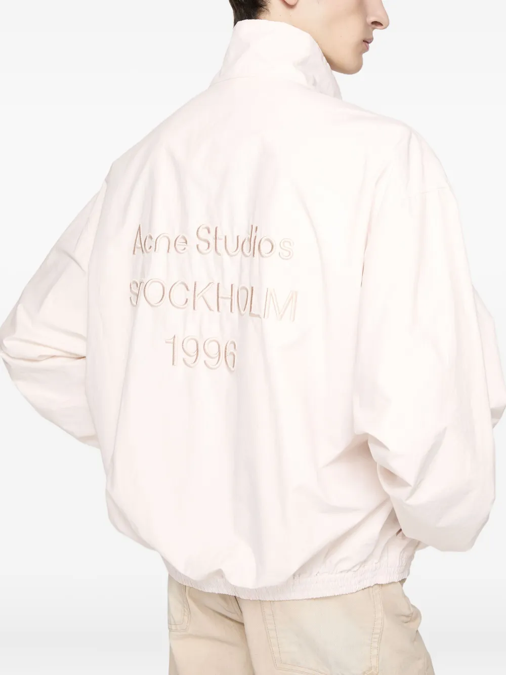 Куртка на молнии с объемными рукавами Acne Studios, светло-бежевый — фото 3