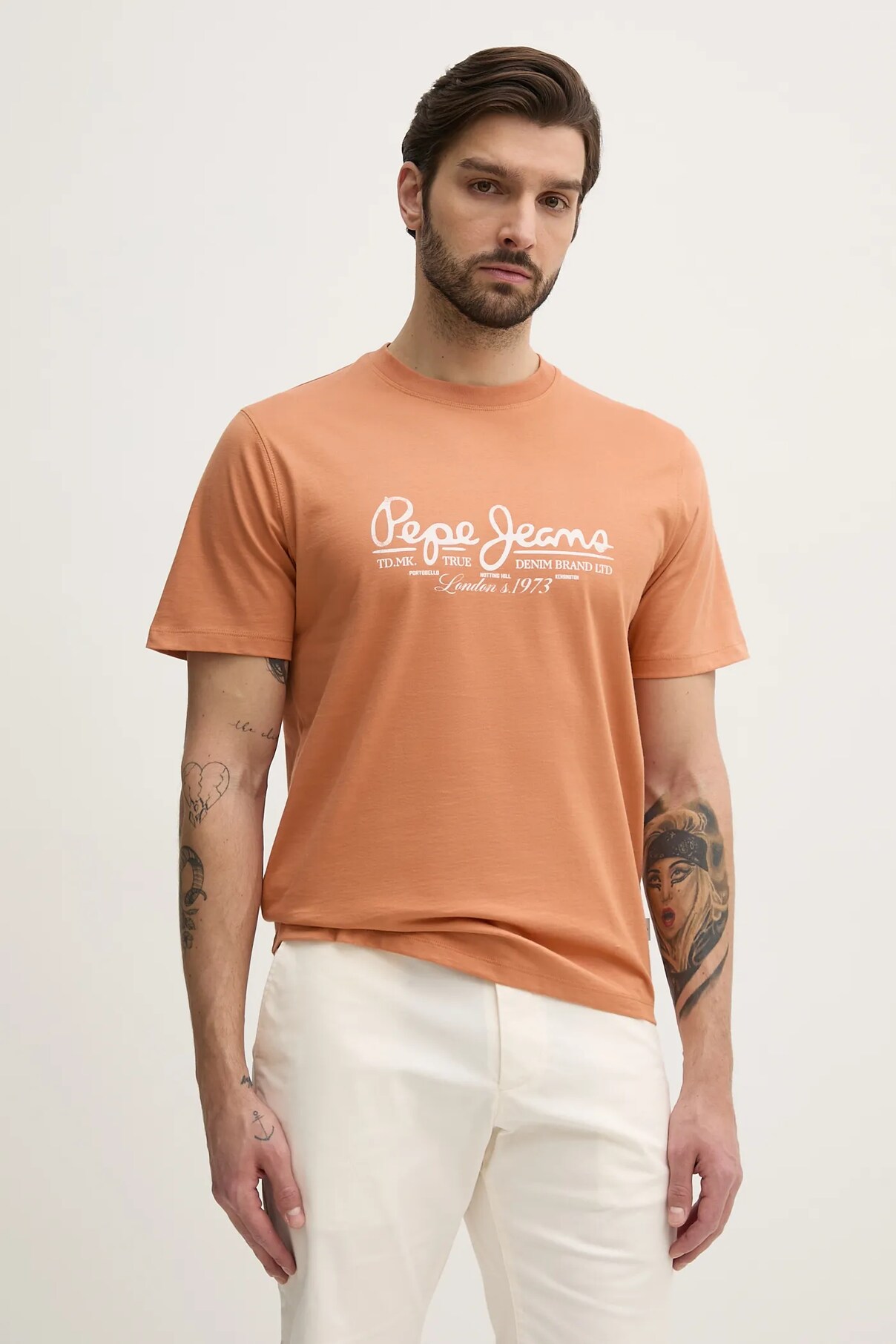 

Футболка из хлопка DUMAS TEE Pepe Jeans, оранжевый