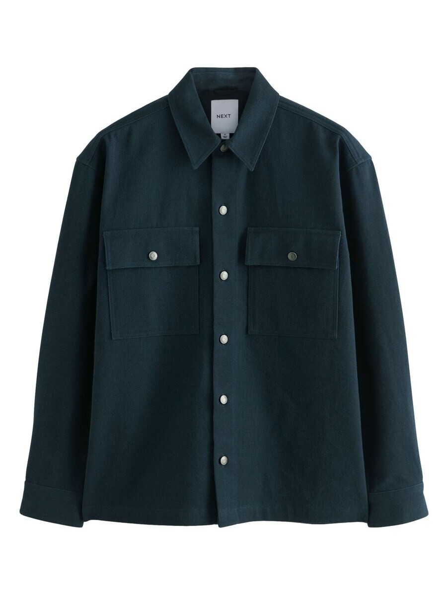 

Повседневная рубашка Next Regular fit Button Up Shirt, темно-синий