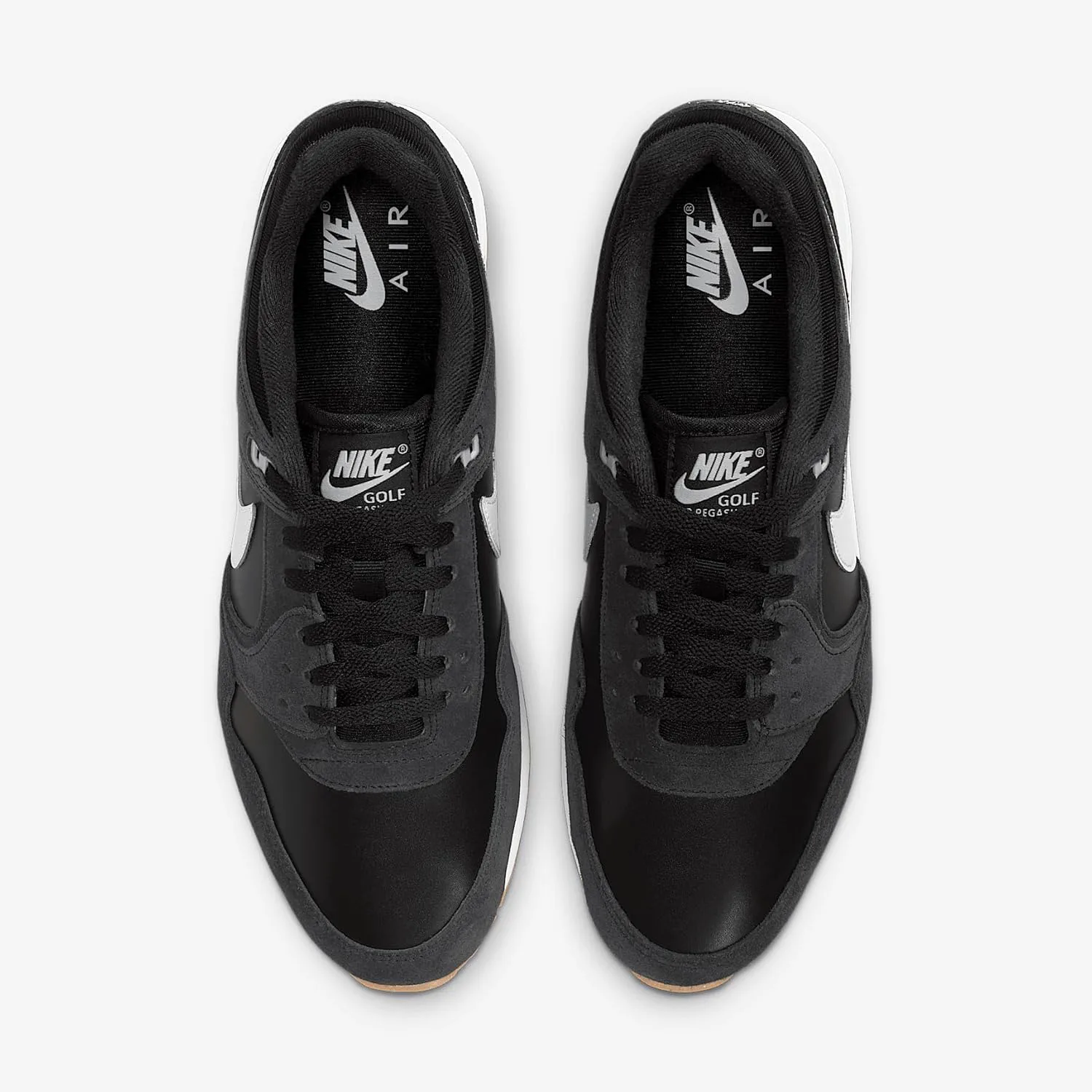Кроссовки Nike AIR Pegasus 89 G унисекс с шнуровкой, черный/белый/коричневый/серый — фото 4