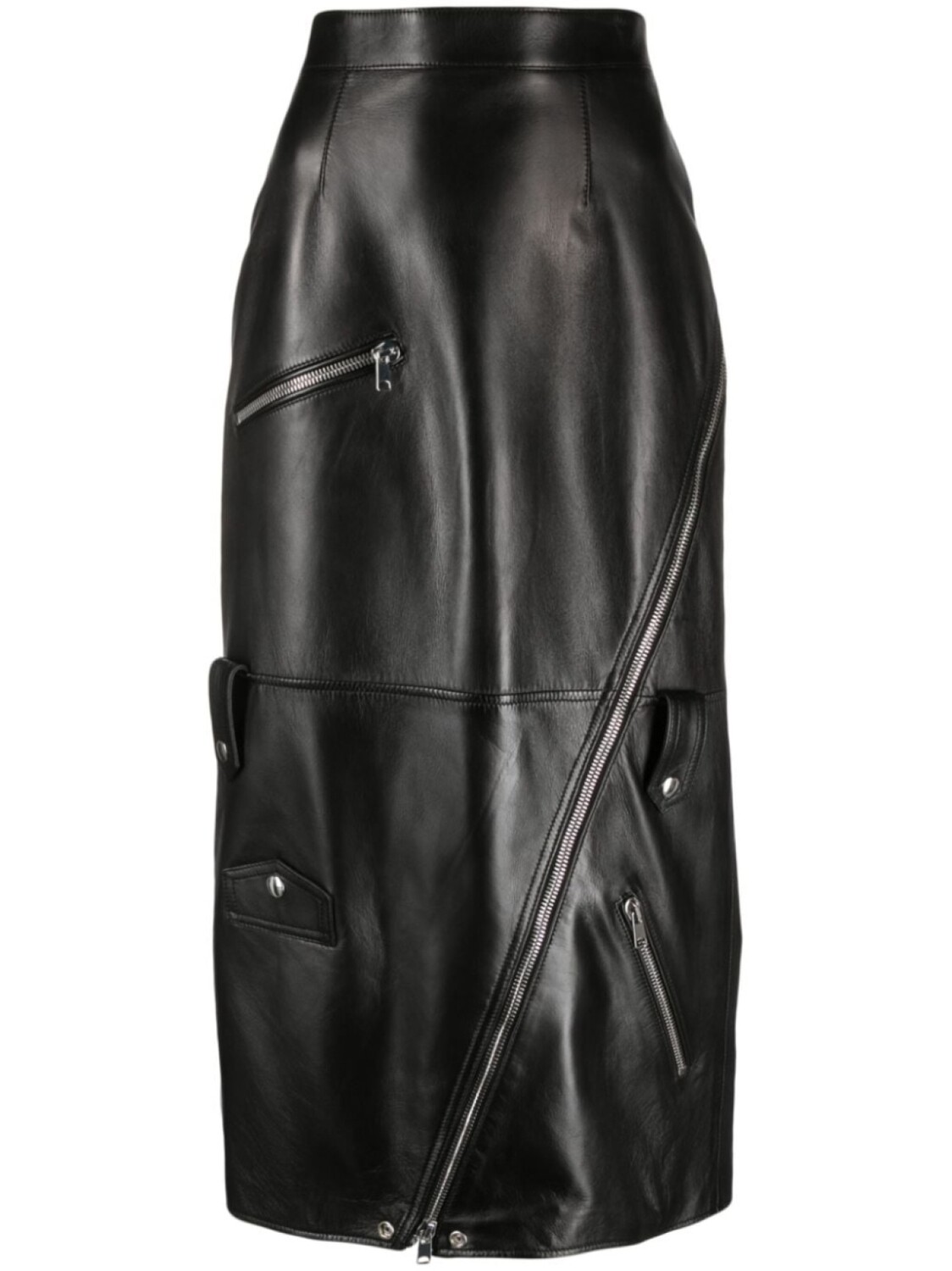 

Alexander McQueen юбка с завышенной талией, черный