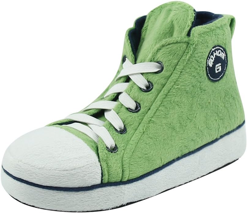 

Домашние кроссовки-тапочки для мужчин, теплые зимние, забавные уютные домашние кроссовки-тапочки для мальчиков Gohom, Emerald Green Black