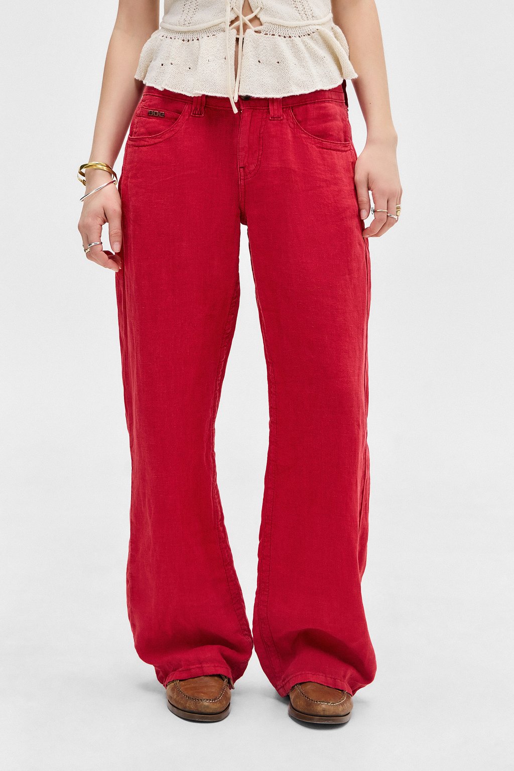 

Брюки KAYLA BDG Urban Outfitters, красный