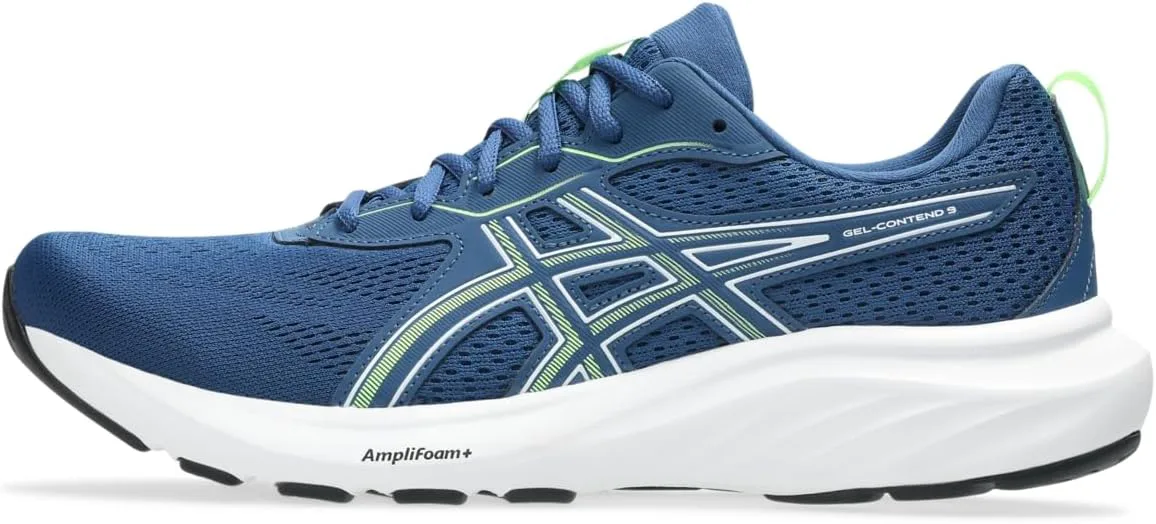 Мужские кроссовки для бега Asics Gel-Contend 9, светло-голубой/зеленый