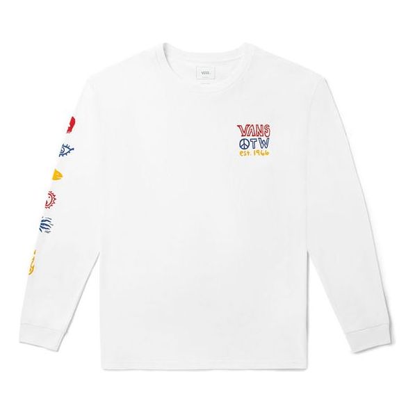 

Футболка Vans Unisex Printing Round-neck Swea White, белый