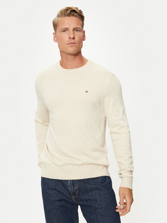

Свитер обычного кроя MW0MW28046 Tommy Hilfiger, экрю