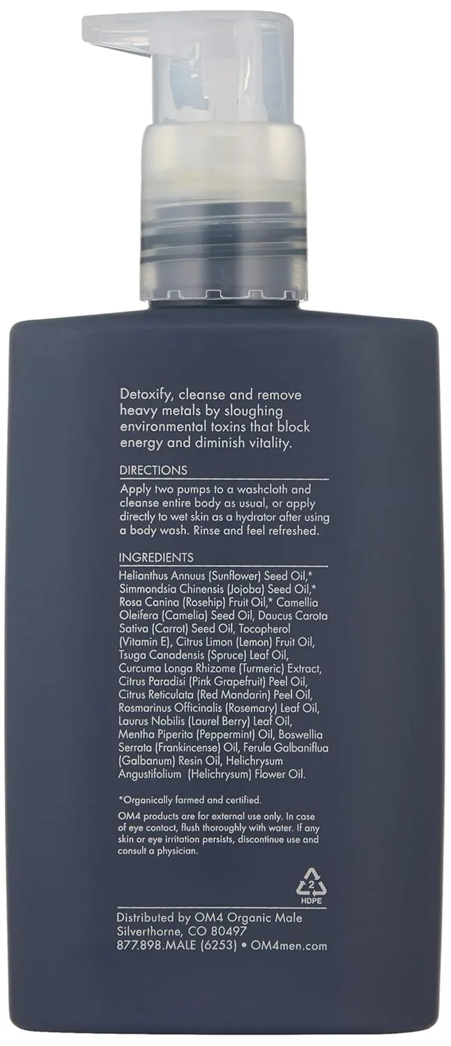 Органическое масло для очищения и увлажнения тела Organic Male OM4 Detox — фото 3