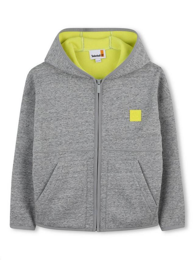 

Детский капюшон кардиган из хлопковой смеси Timberland, Chine Grey