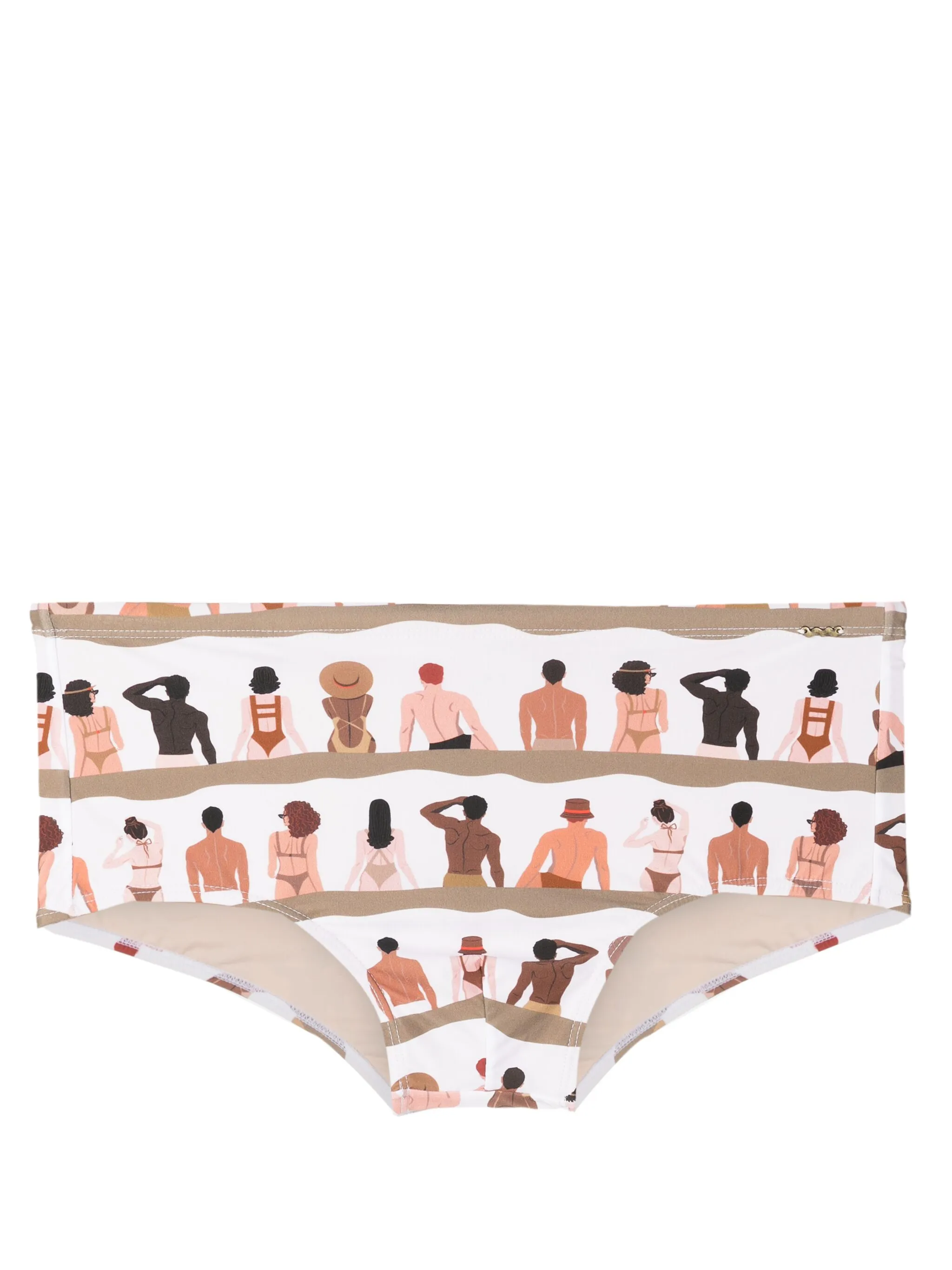 

Плавки-шорты с графичным принтом Amir Slama, белый