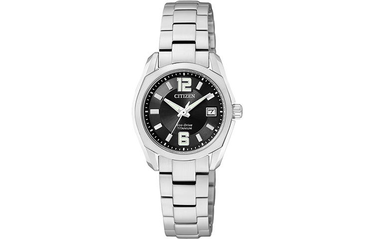 

CITIZEN Часы Ecology Drive Collection Solar Quartz Movement Stainless Steel Strap Watch Women's Watch Black Dial