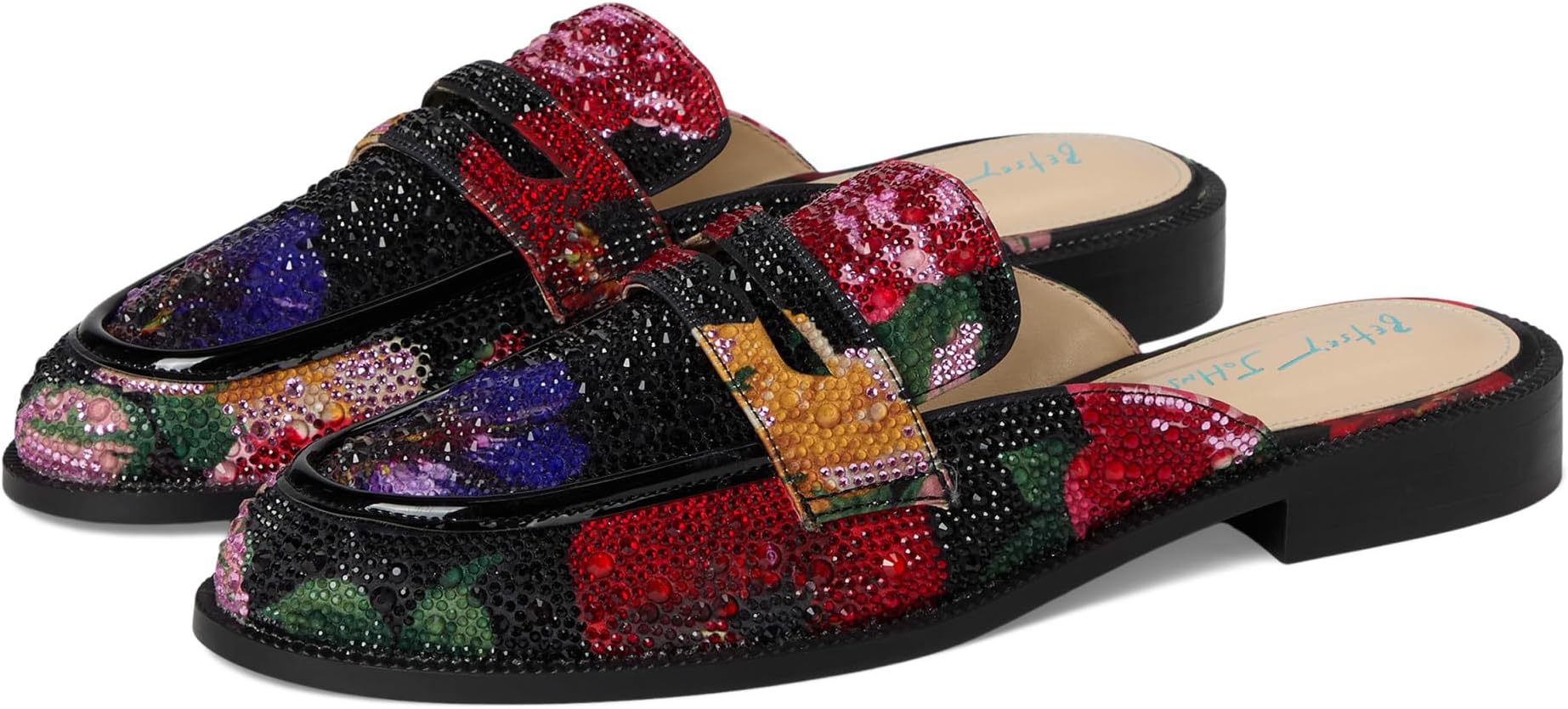 Лоферы Blue by Betsey Johnson Women's Liona, Black Flower Multi