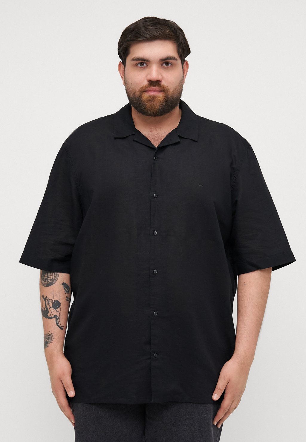 

Рубашка CUBAN SHIRT Calvin Klein, черный
