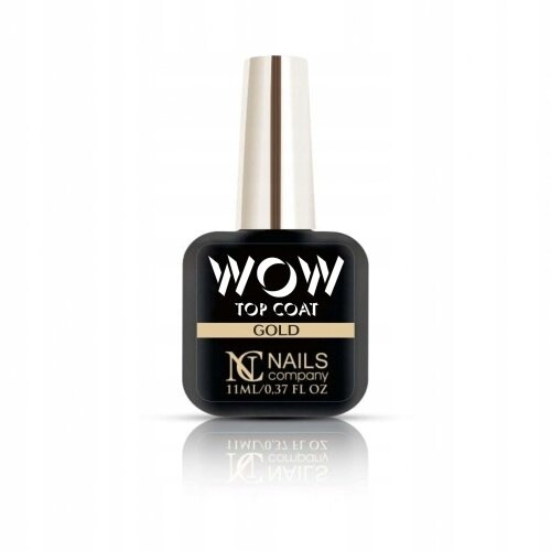 

Гибридный лак Top WOW Coat Gold, 11 мл NC Nails