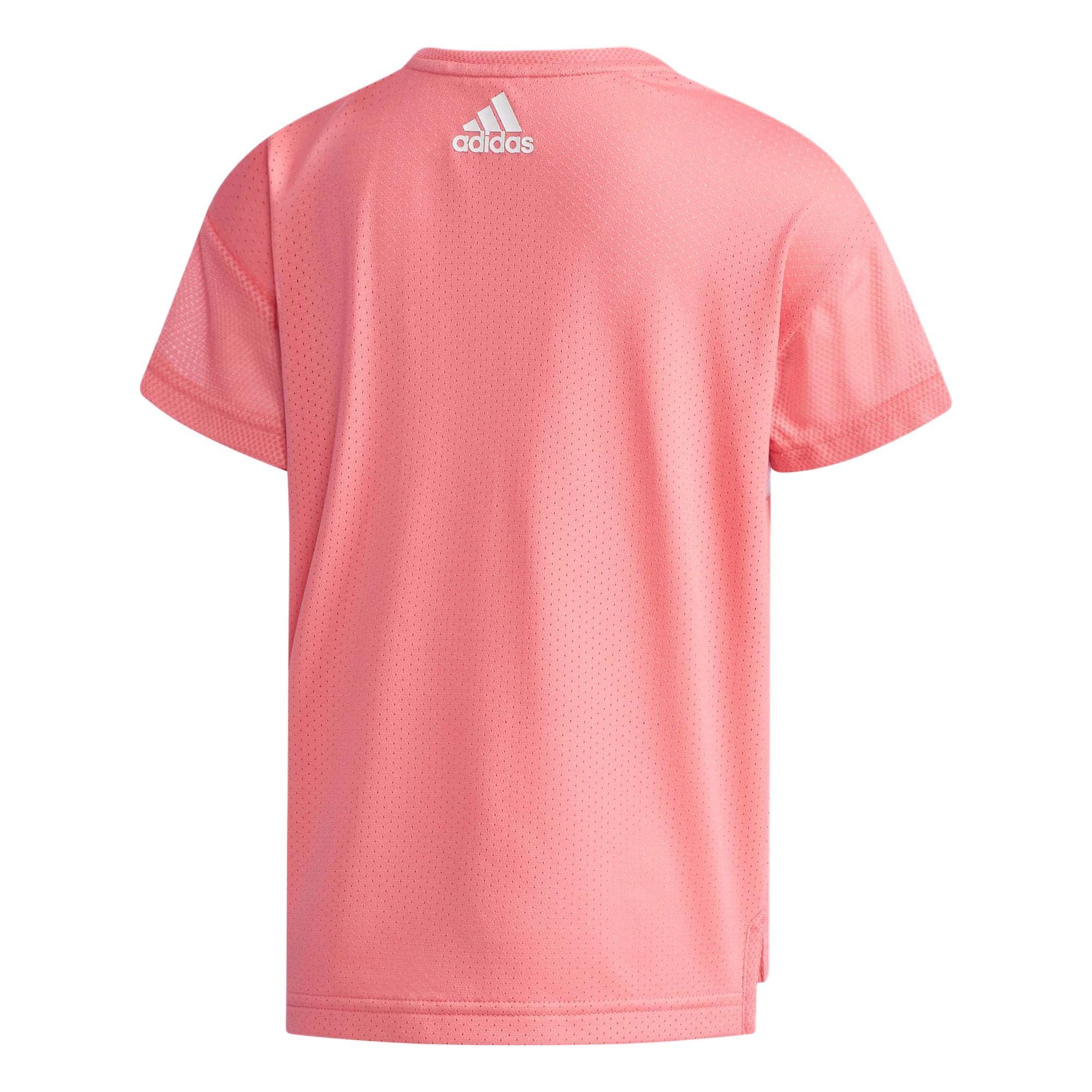 Футболка красная детская Adidas для возраста 3-7 лет — фото 3
