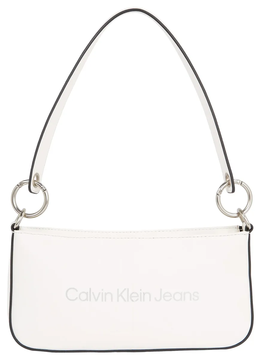 

Сумка через плечо Calvin Klein Jeans "SCULPTED SHOULDER POUCH25 MONO" с большим логотипом бренда спереди, белый