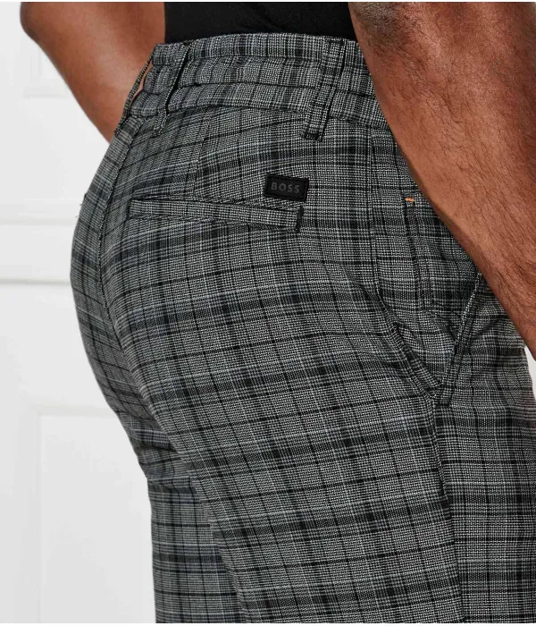 Брюки чинос tapered fit Boss Orange, графитовый — фото 4